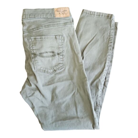 Abercrombie & Fitch Neutral Olive Green Jegging Size 6R - Picture 3 of 11